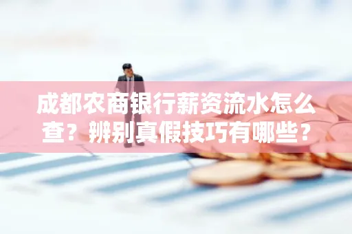 成都农商银行薪资流水怎么查?辨别真假技巧有哪些?